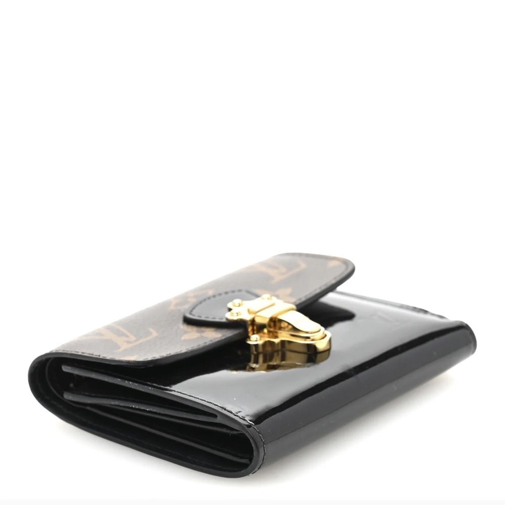 Louis Vuitton Cherrywood Monogram/Vernis Wallet Noir - Picture 6 of 13